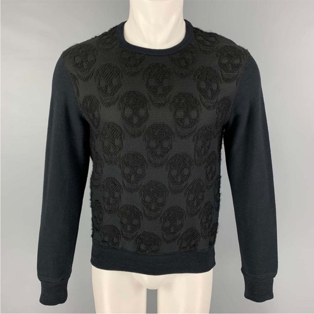 Alexander McQueen Black Skull Sweater